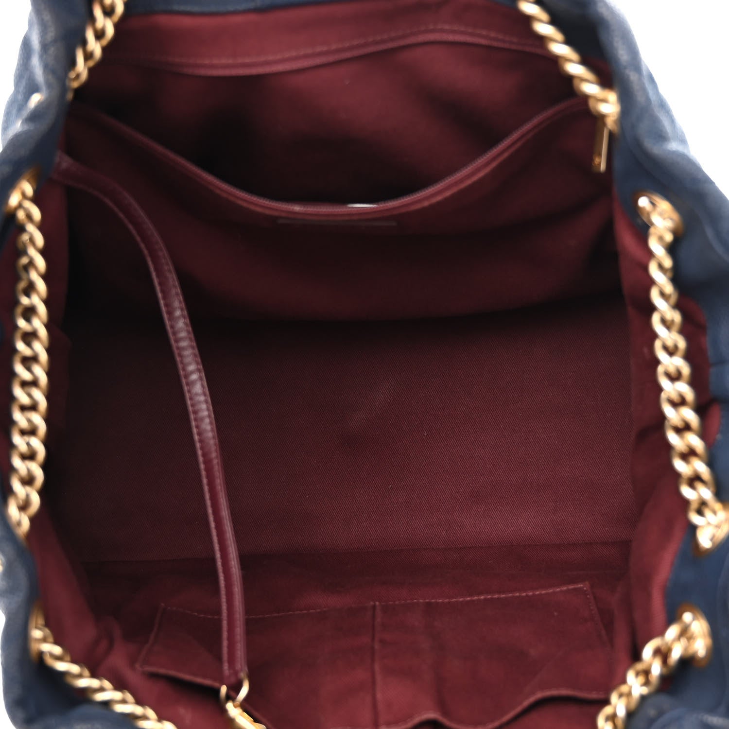 Chanel Iridescent Caviar Quilted Globe Trotter Shopping Tote Navy Blue 5 of 18