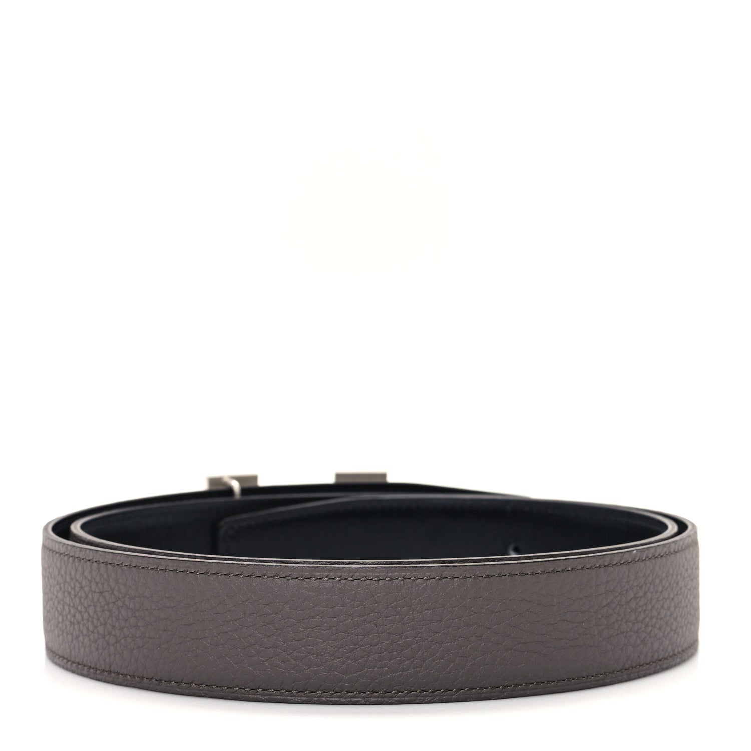 Hermes Box 135 Togo 32mm H Belt 95 38 Black Etain 2 of 5