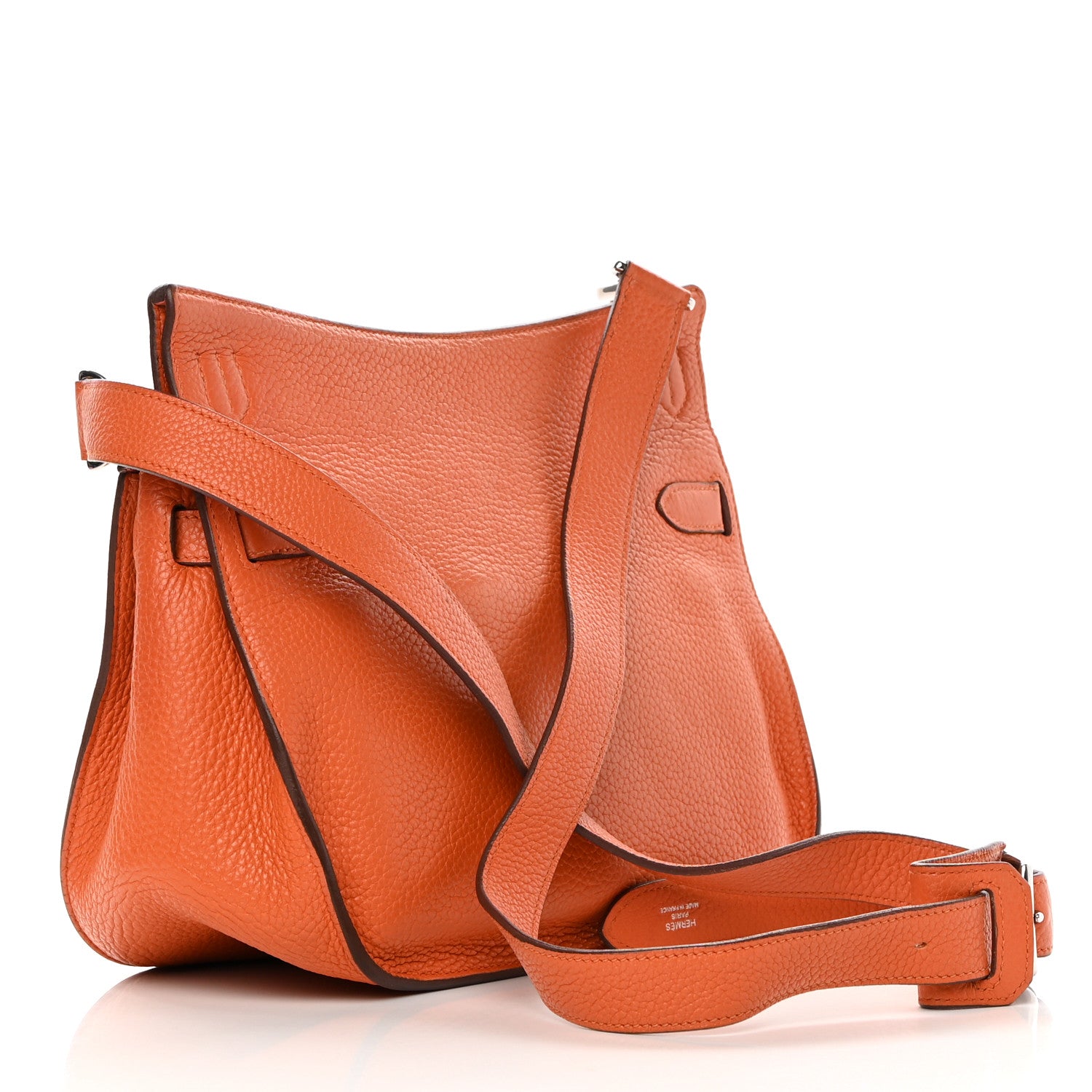 Hermes Taurillon Clemence Jypsiere 28 Orange 3 of 18