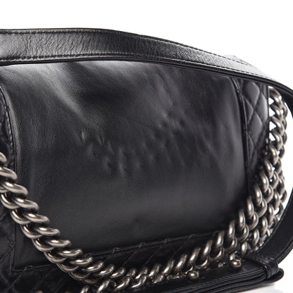 Chanel Calfskin Enchained Medium Boy Flap Black 8 of 8