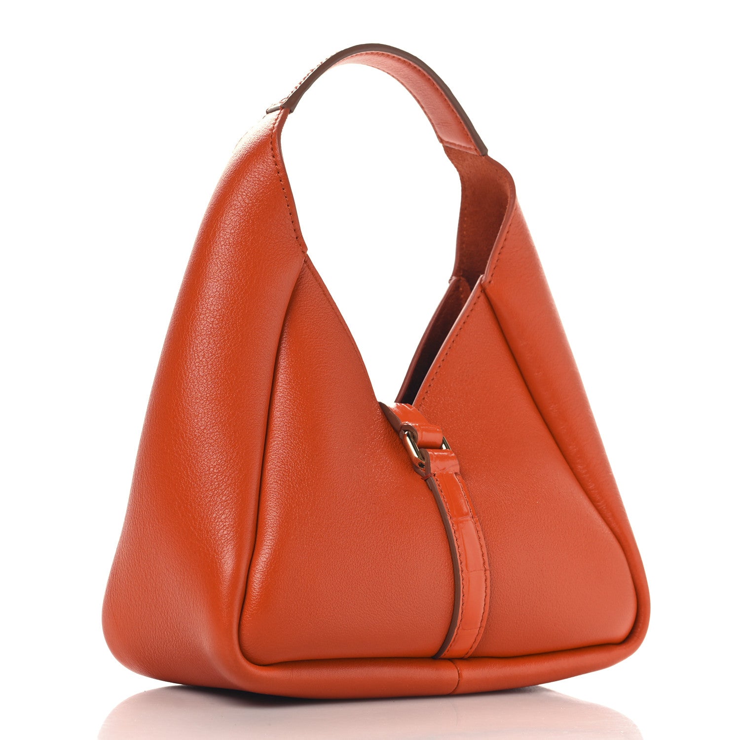 Givenchy Textured Calfskin Mini G Hobo Orange 3 of 10