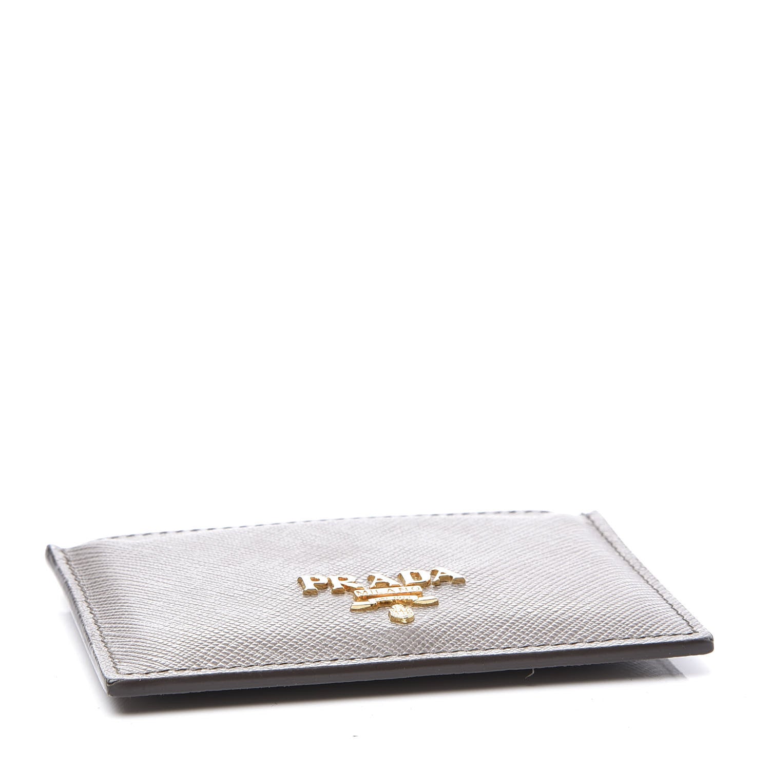 Prada Saffiano Metal Card Case Argilla 3 of 7