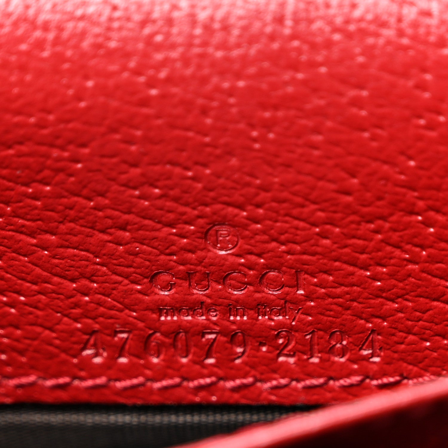 Gucci GG Supreme Monogram Web Queen Margaret Chain Wallet Red 6 of 10