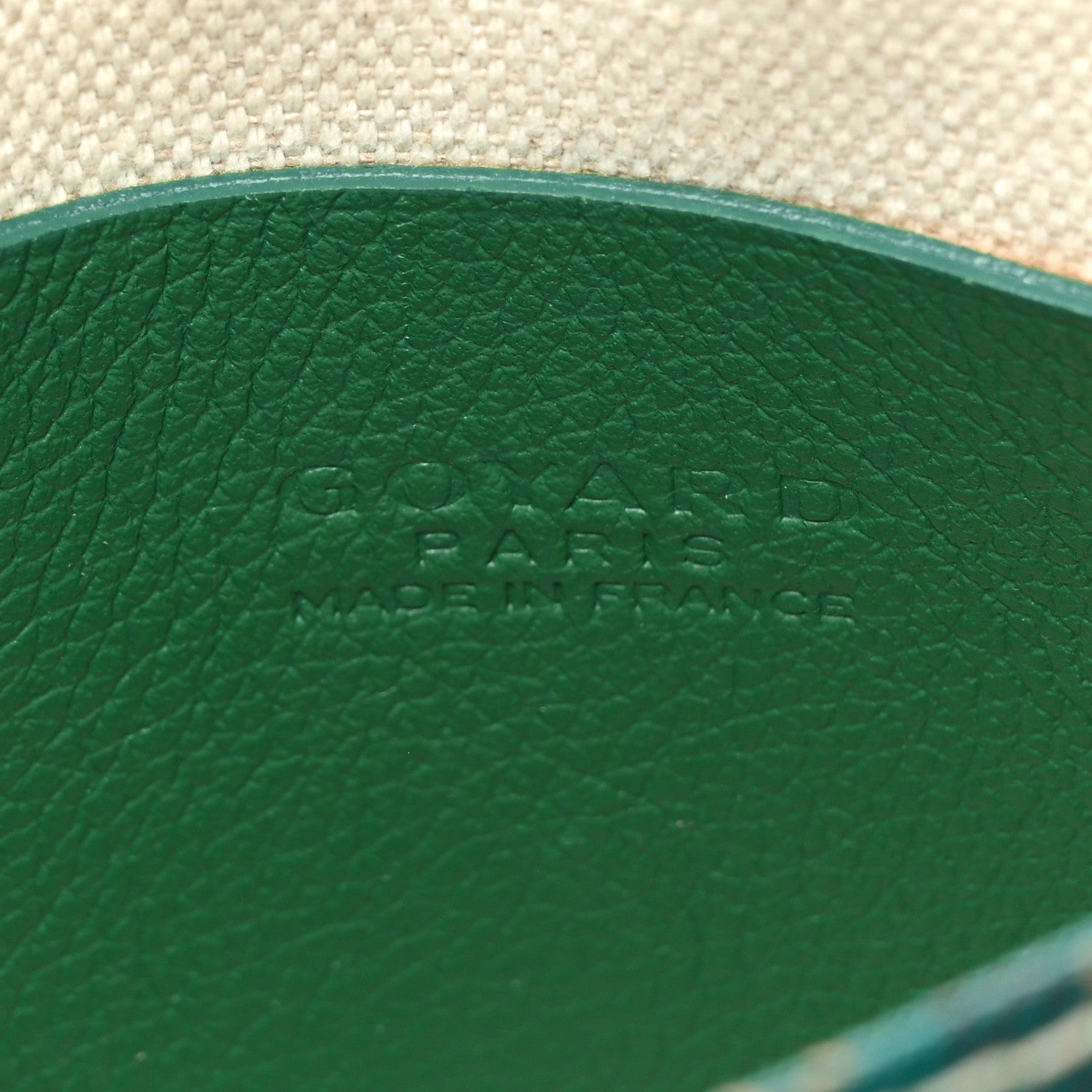 Goyard Goyardine Plumet Wallet Clutch Green 8 of 14