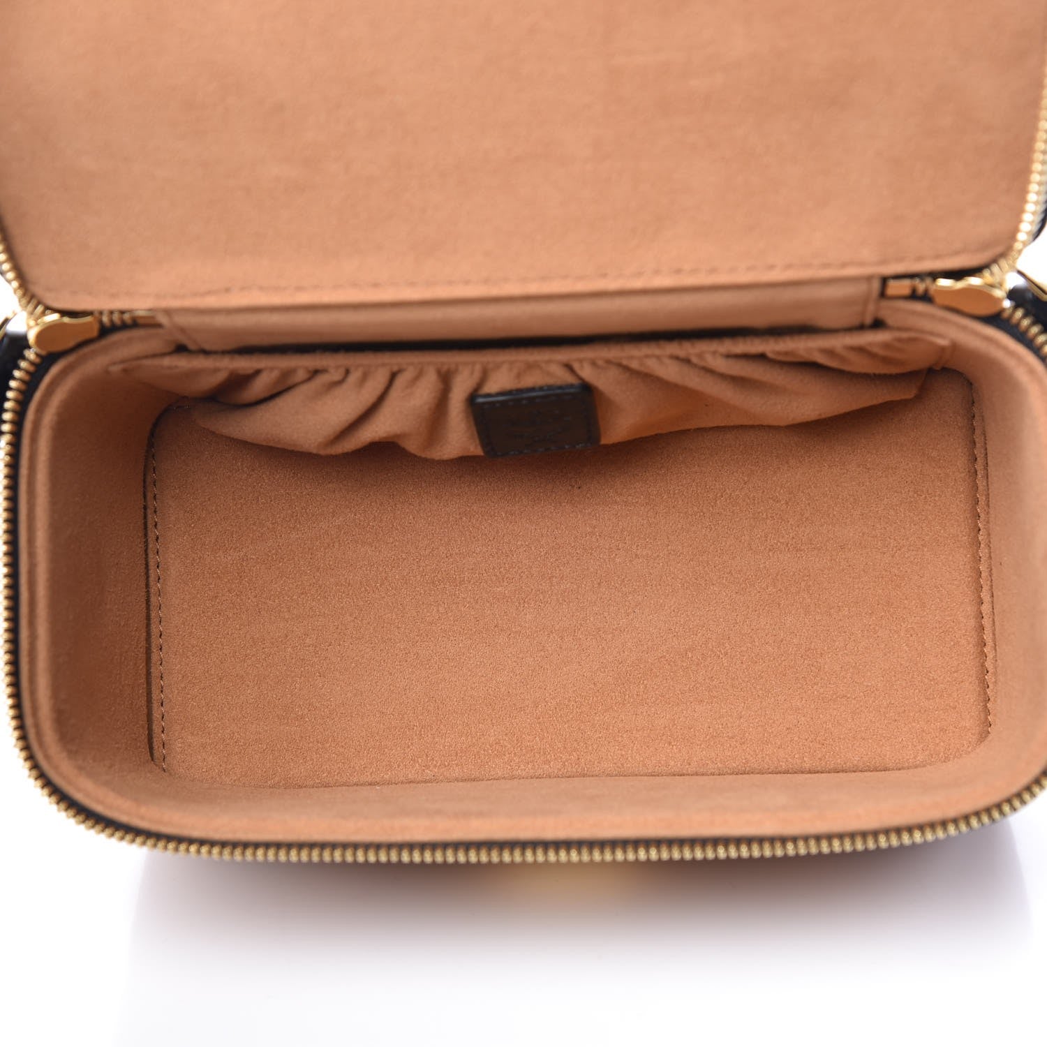 MCM Visetos Vanity Case Cognac Black 5 of 7