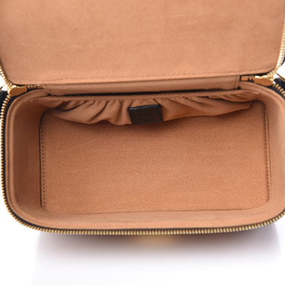MCM Visetos Vanity Case Cognac Black 5 of 7