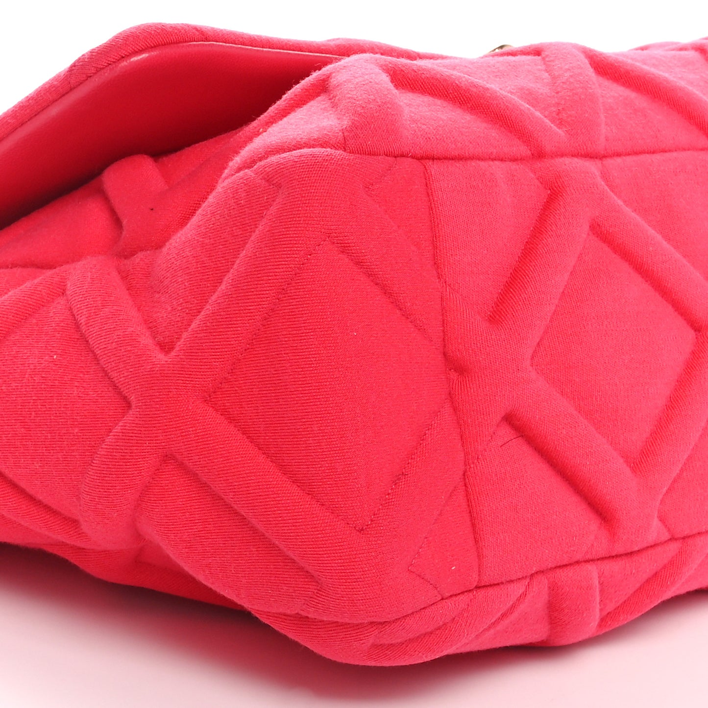 Jersey Lambskin Quilted Maxi Chanel 19 Flap Dark Pink