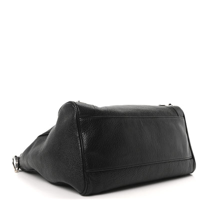 Balenciaga Chevre Silver Metallic Edge Hardware Velo Black 5 of 11