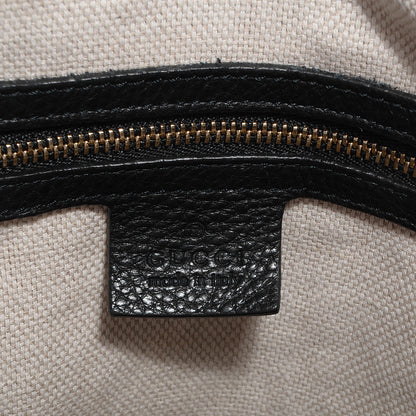 Gucci Pebbled Calfskin Medium Soho Shoulder Bag Black 6 of 7