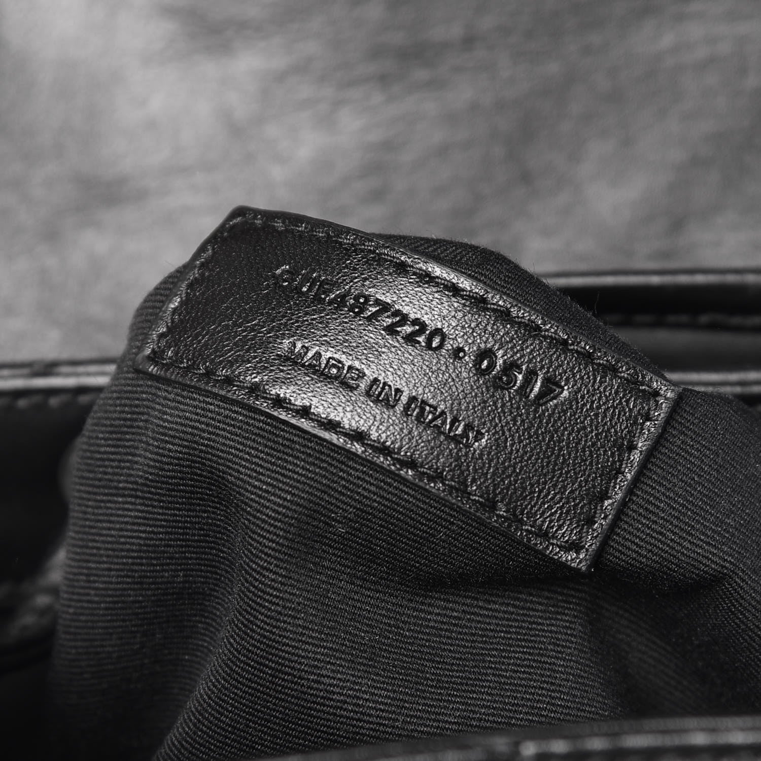 Saint Laurent Calfskin Y Quilted Monogram Small Loulou Backpack Black 7 of 9