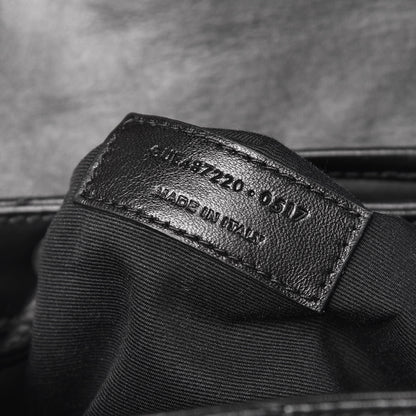 Saint Laurent Calfskin Y Quilted Monogram Small Loulou Backpack Black 7 of 9