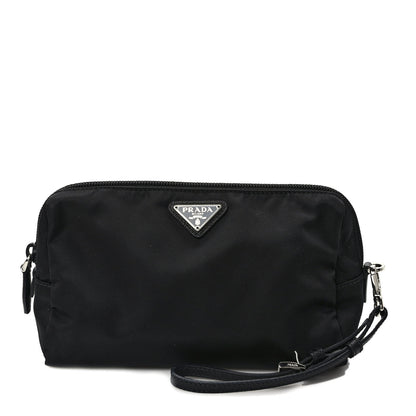 Prada Tessuto Nylon Saffiano Wristlet Black 1 of 6