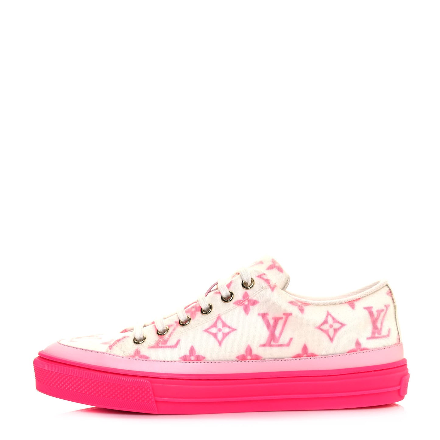 Technical Fabric Monogram Stellar Sneakers 38.5 Rose Pop