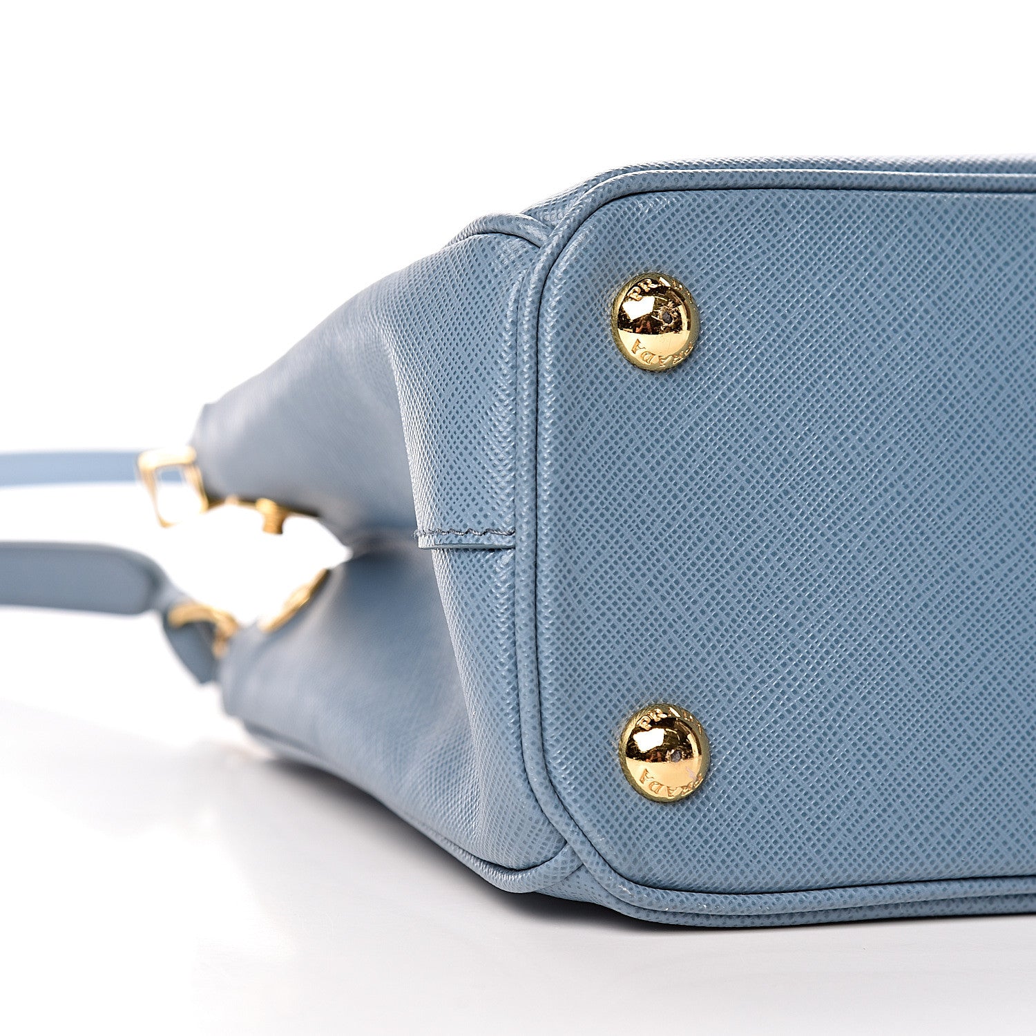 Prada Saffiano Galleria Mini Double Zip Tote Aviazione 8 of 10