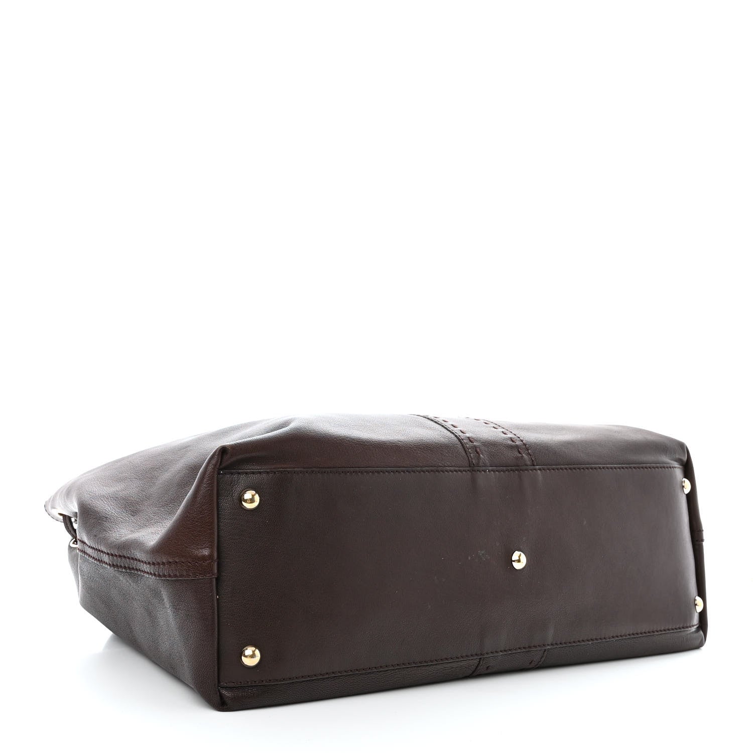 Saint Laurent Calfskin Reversible Double Sac Y Tote Gold Brown 4 of 12