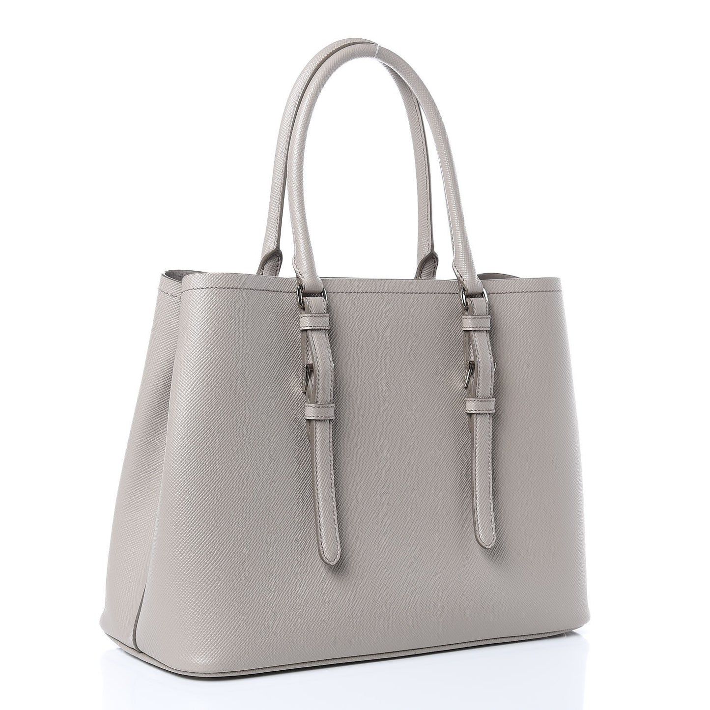 Saffiano Cuir Small Double Handle Tote Pomice