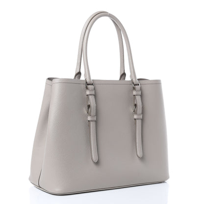 Prada Saffiano Cuir Small Double Handle Tote Pomice 3 of 12