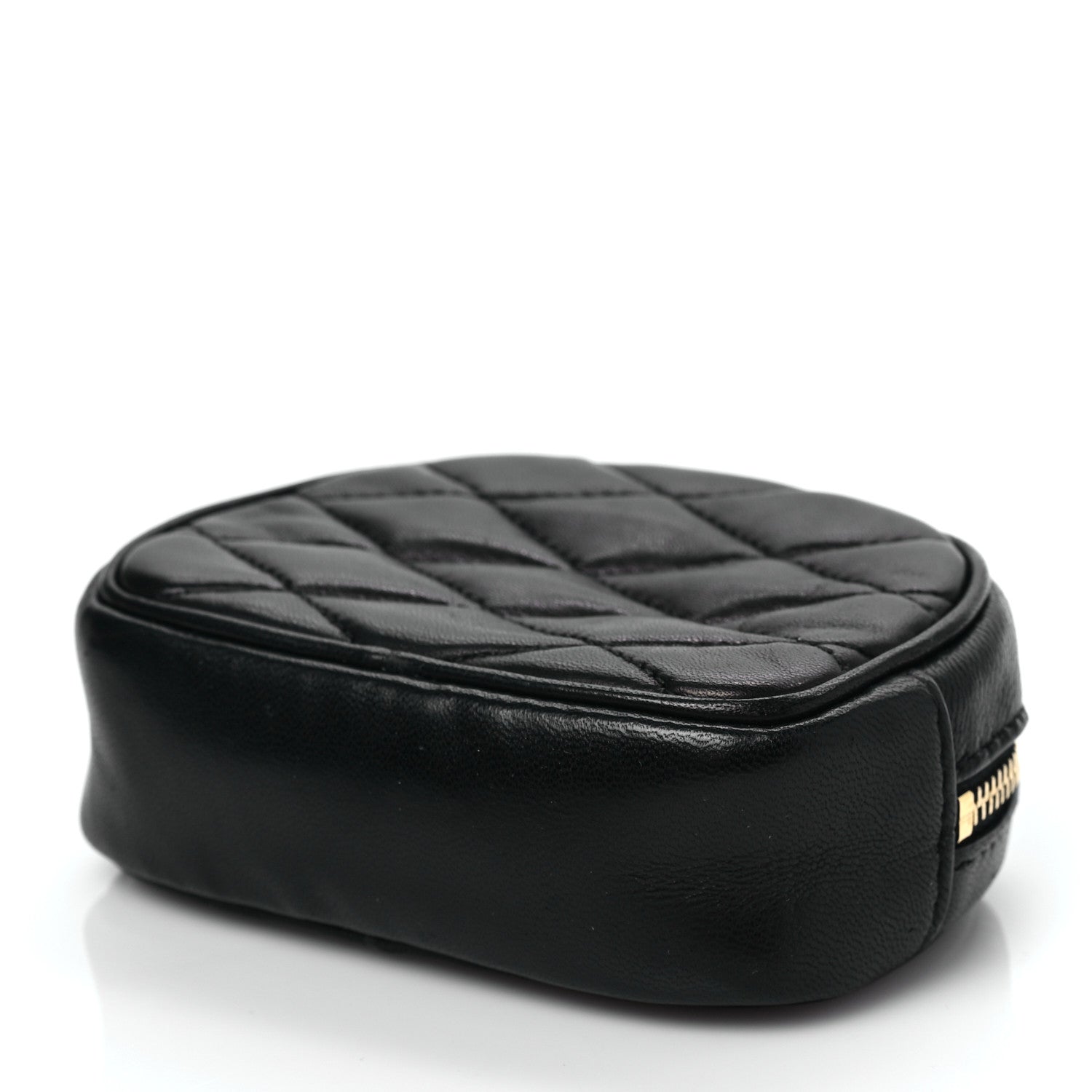 Saint Laurent Lambskin Quilted Lolita Cosmetic Pouch Black 7 of 7