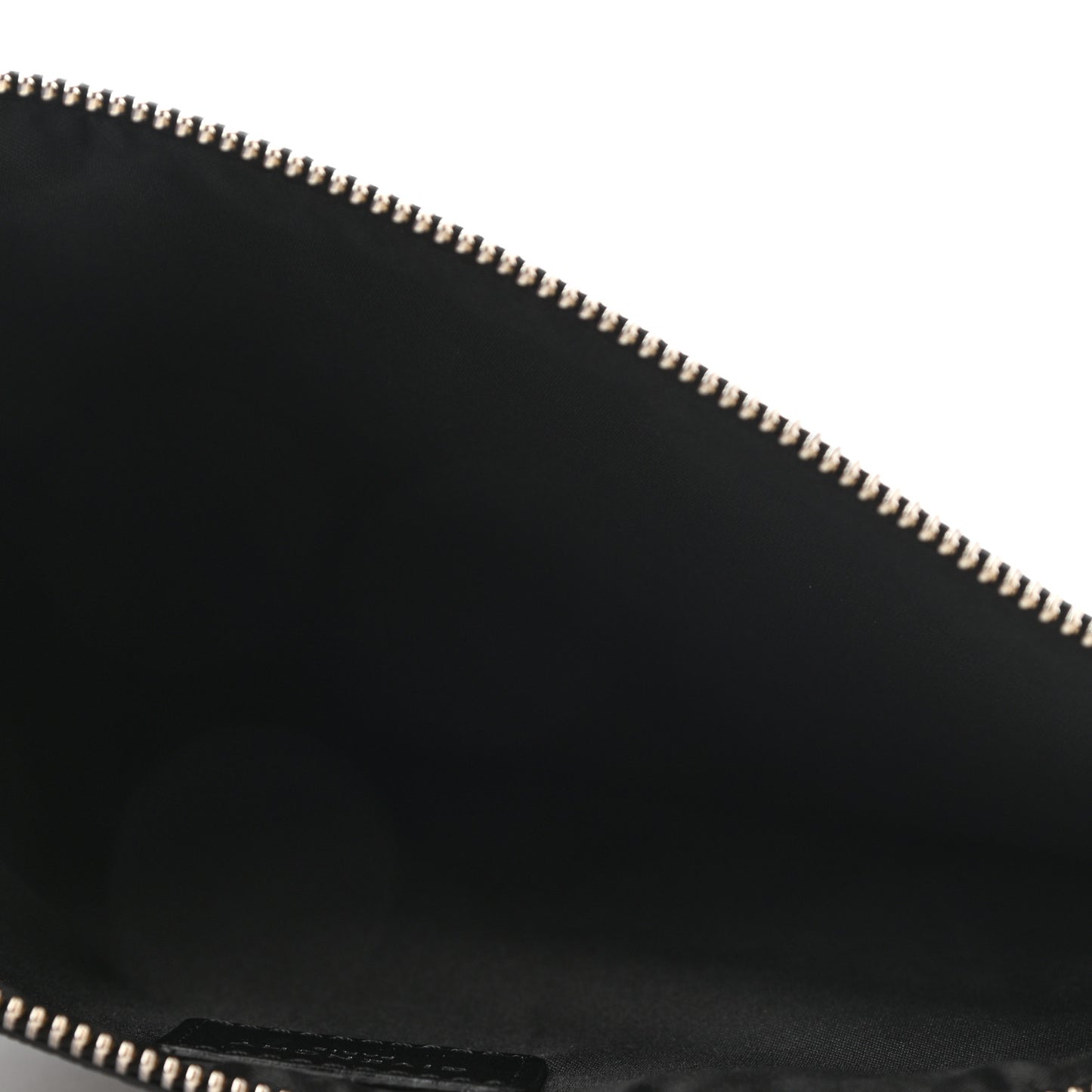Textured Coated Canvas Rottweiler Print Medium Cosmetic Pouch Black