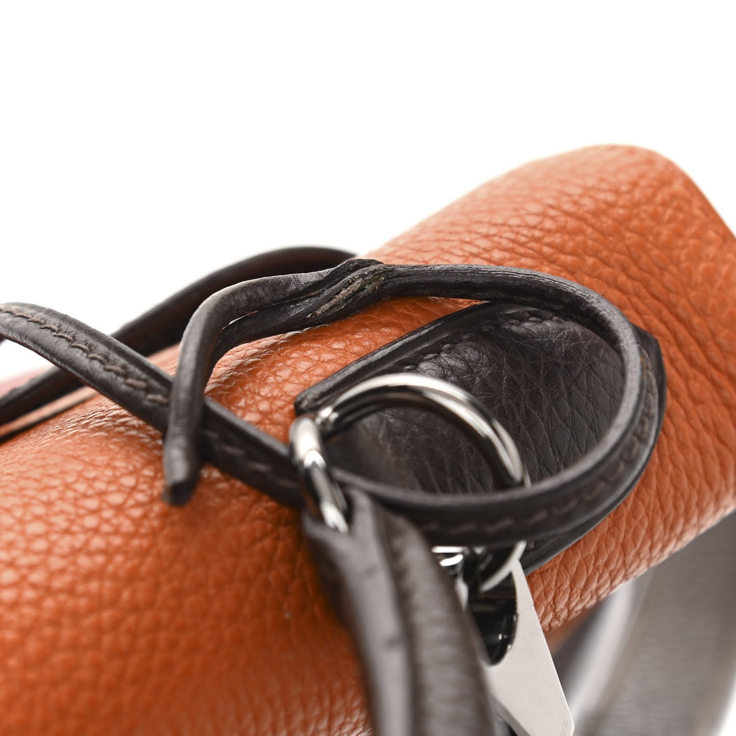 Togo Tri-Color Kelly Retourne 32 Vermillion Orange Ebene