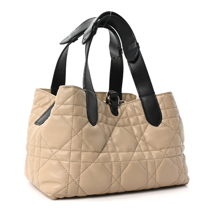 Christian Dior Calfskin Macrocannage Small Toujours Tan Black 4 of 11