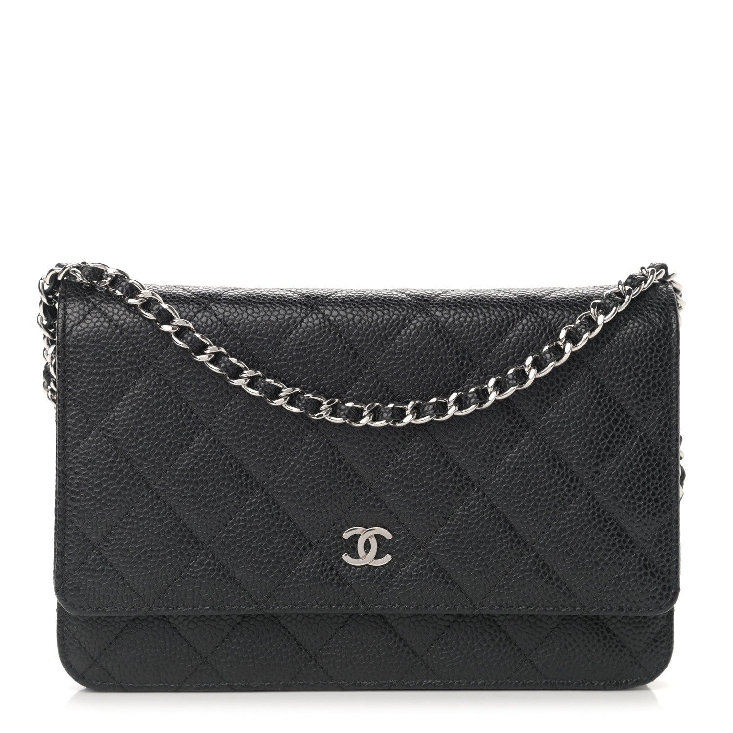 Chanel Caviar Quilted Wallet On Chain WOC Black 1 of 13