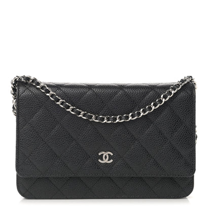 Chanel Caviar Quilted Wallet On Chain WOC Black 1 of 13