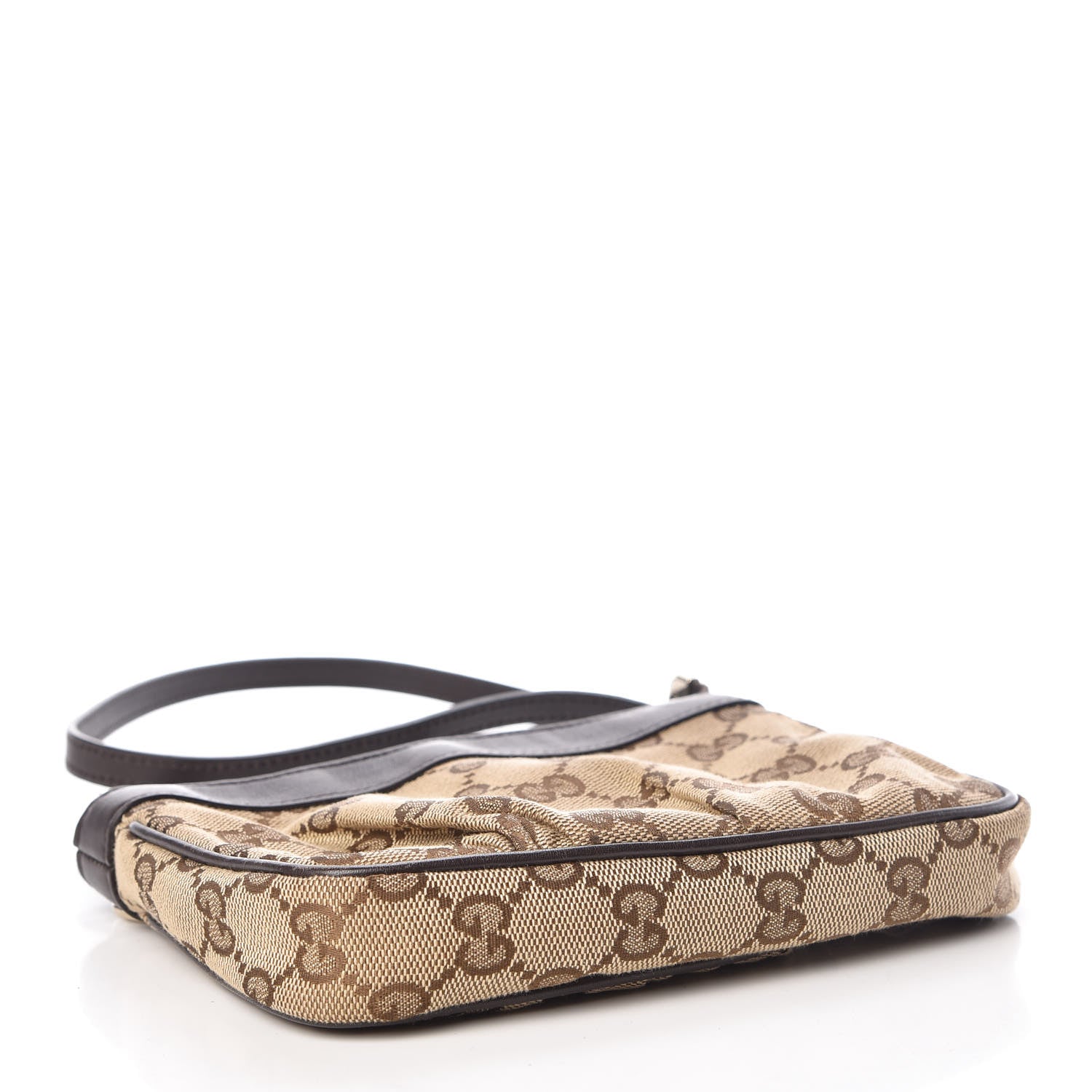 Gucci Monogram GG Heart Charm Crossbody Pochette Brown 4 of 7