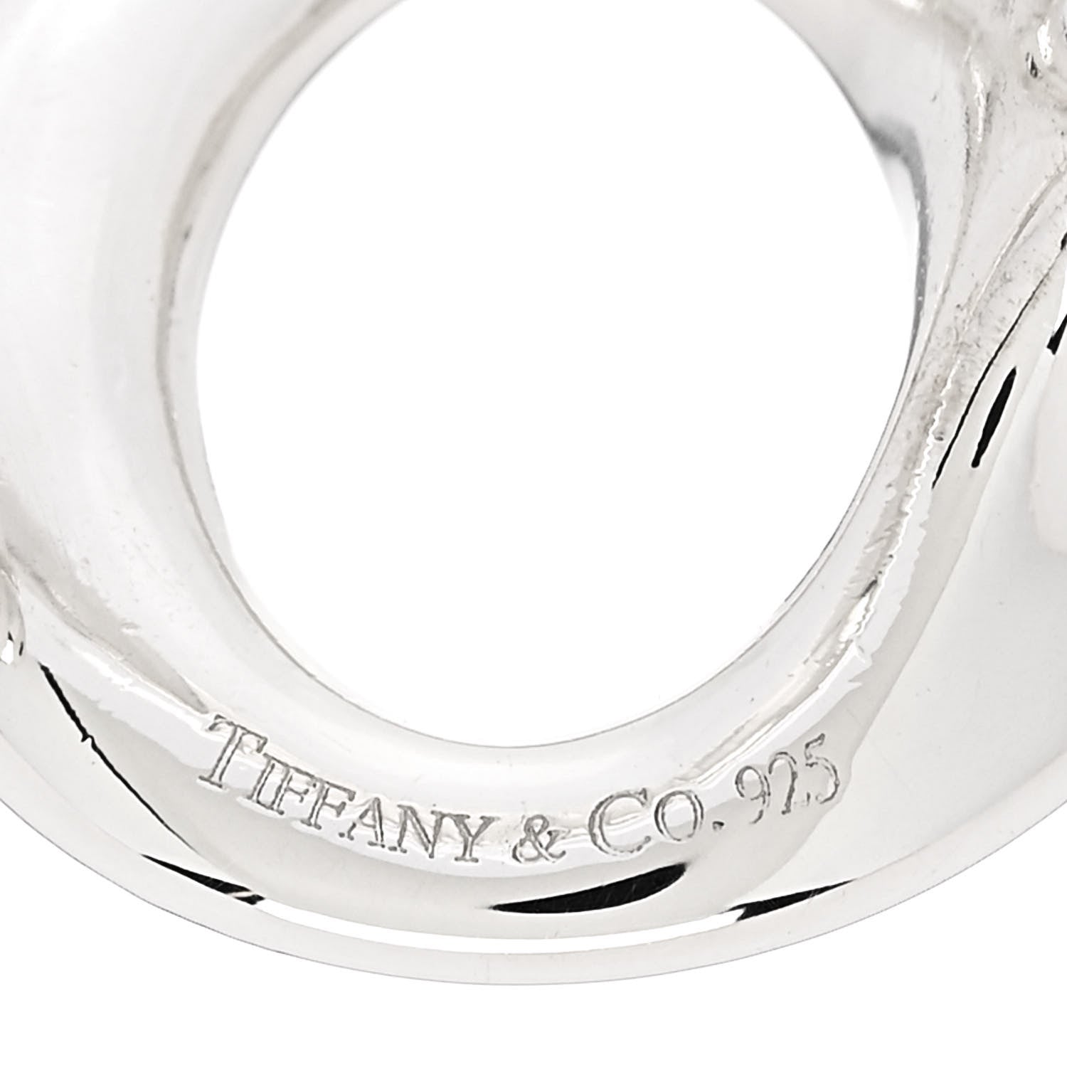 Tiffany Sterling Silver Elsa Peretti Sevillana Ring 52 6 4 of 5