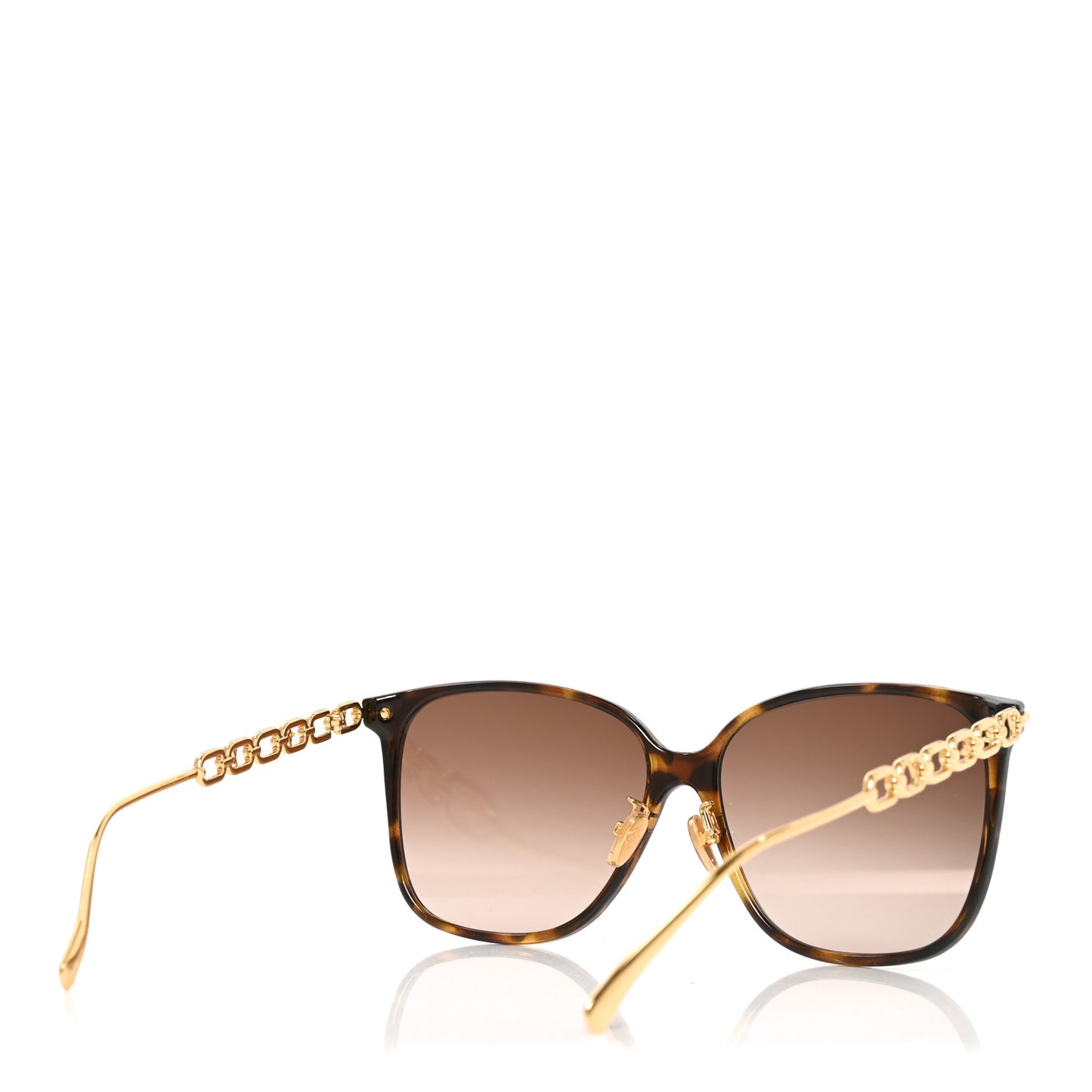 Acetate Metal My LV Two Chain Classique Square Z1945U Sunglasses Havana Brown