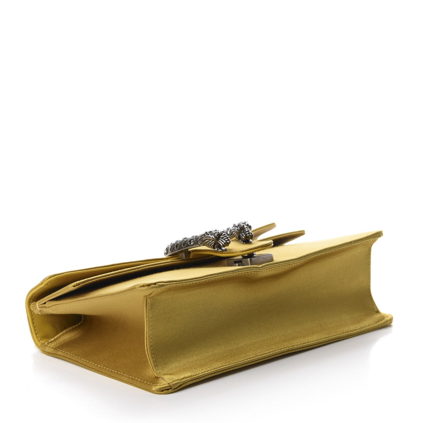 Satin Silk Crystal Small Dionysus Shoulder Bag Gold Black Diamond