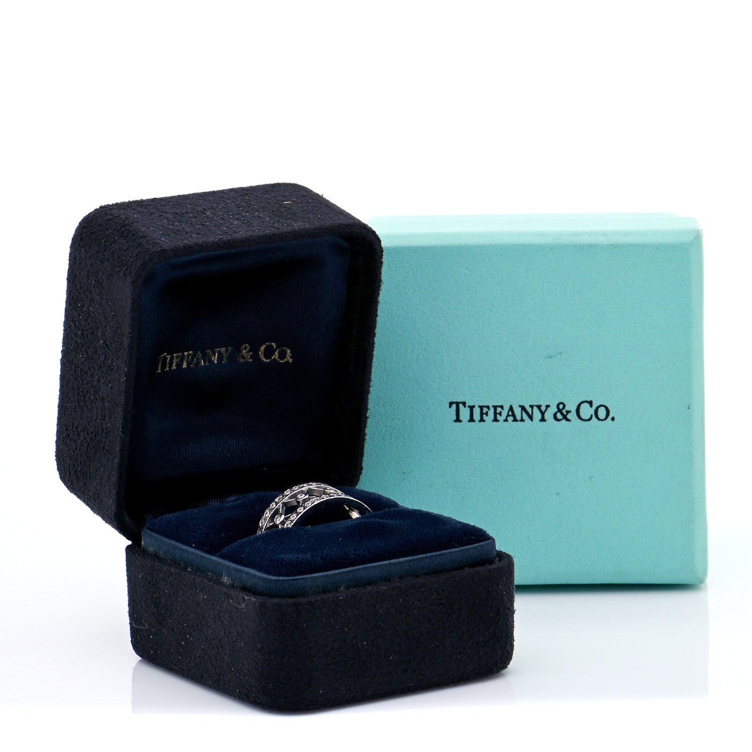 Tiffany Platinum Diamond Voile Ring 47 4 10 of 10