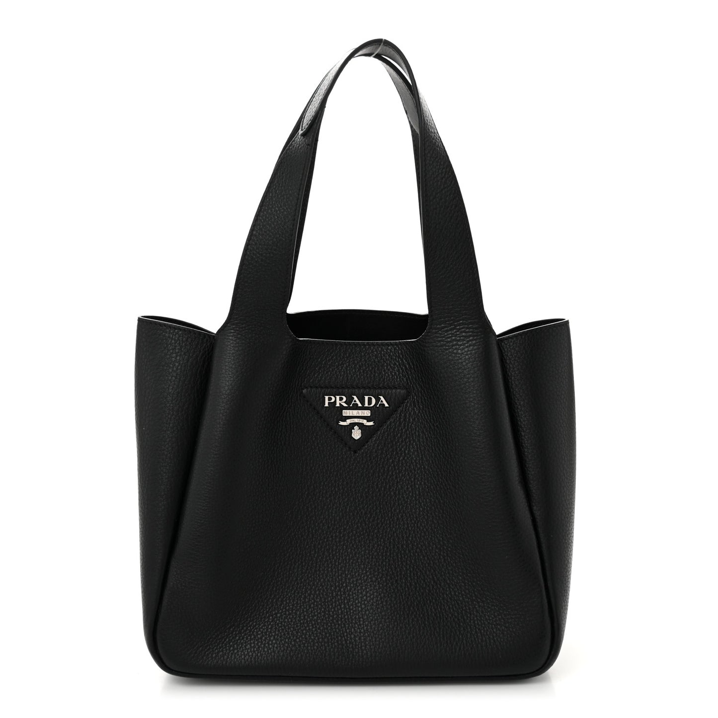 Vitello Daino Soft Medium Dynamique Tote Black