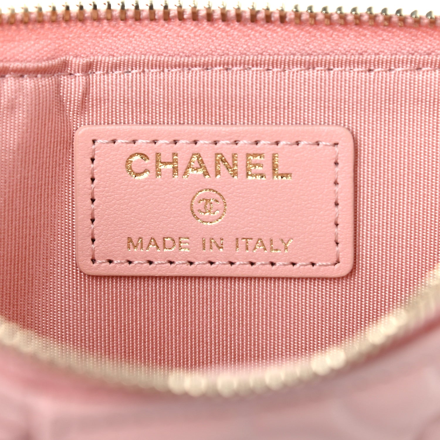 Chanel Caviar Camellia Embossed Classic Flat Wallet Pouch Pink 6 of 7
