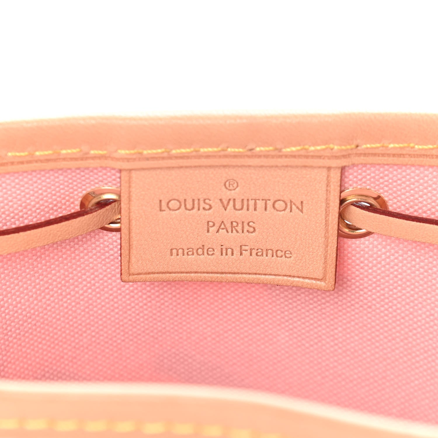 Louis Vuitton Damier Azur Tahitienne Nano Noe Rose Ballerine 6 of 9