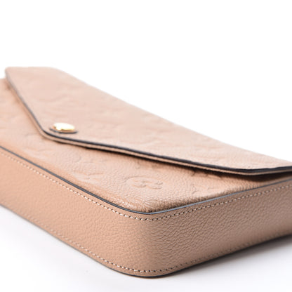 Louis Vuitton Empreinte Pochette Felicie Chain Wallet Papyrus 9 of 11