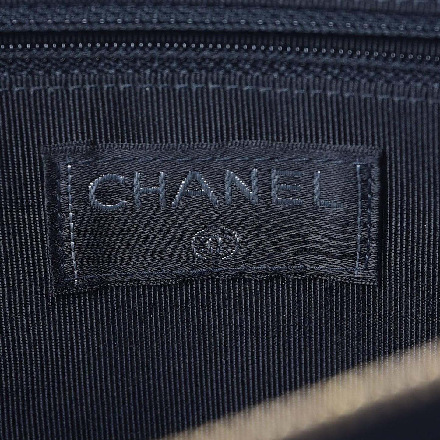 Lambskin Quilted CC Shopping Tote Black