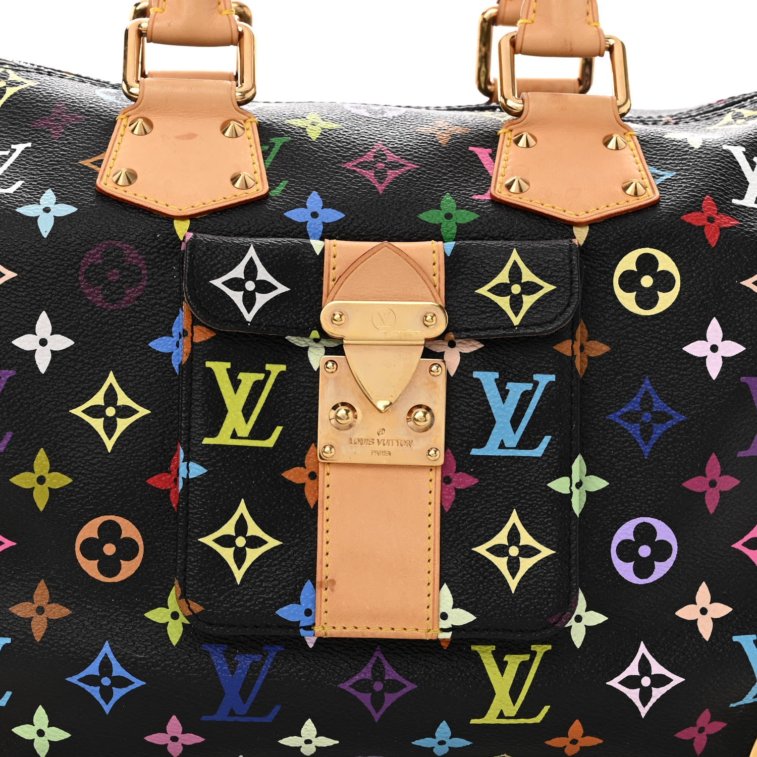 Louis Vuitton Monogram Multicolor Speedy 30 Black 7 of 11