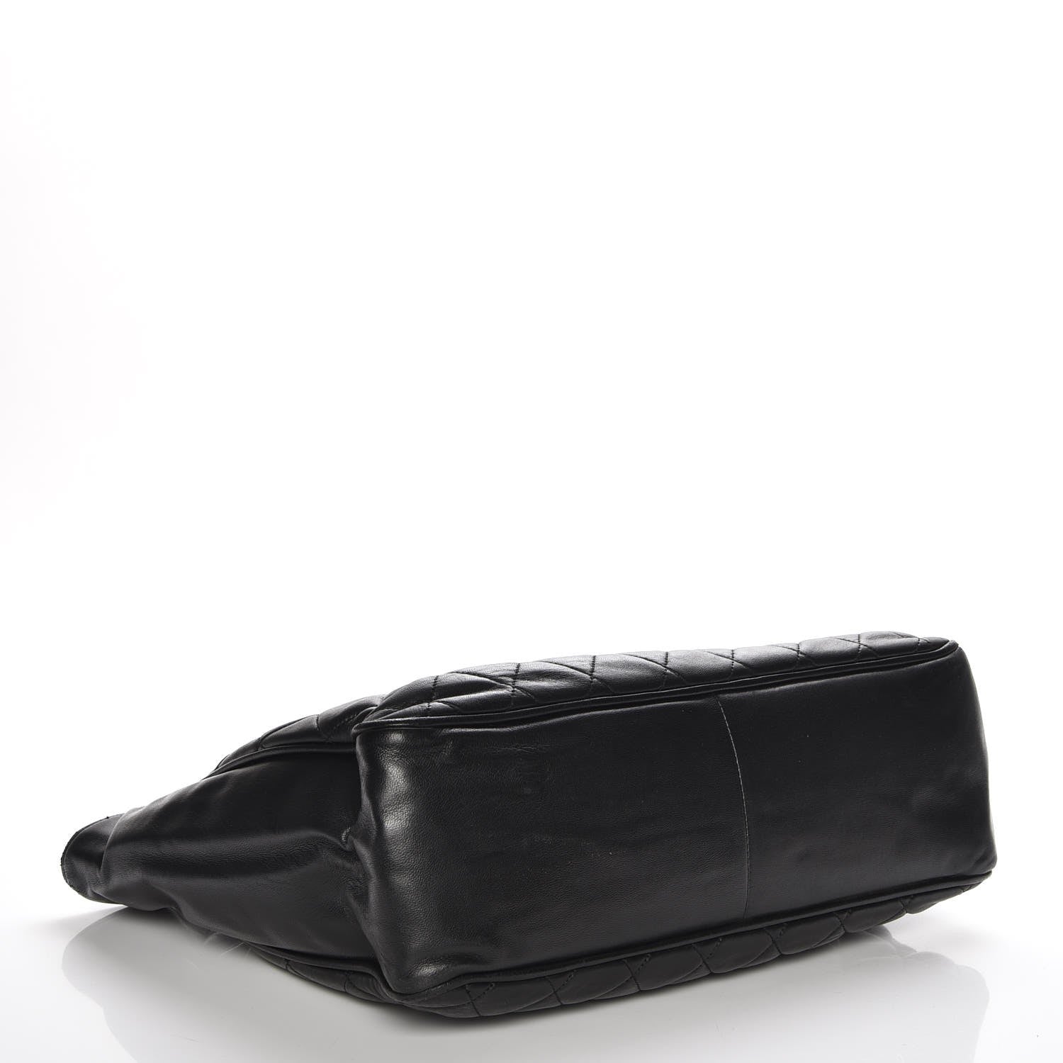 Chanel Lambskin Quilted Shopper Tote Black 4 of 8