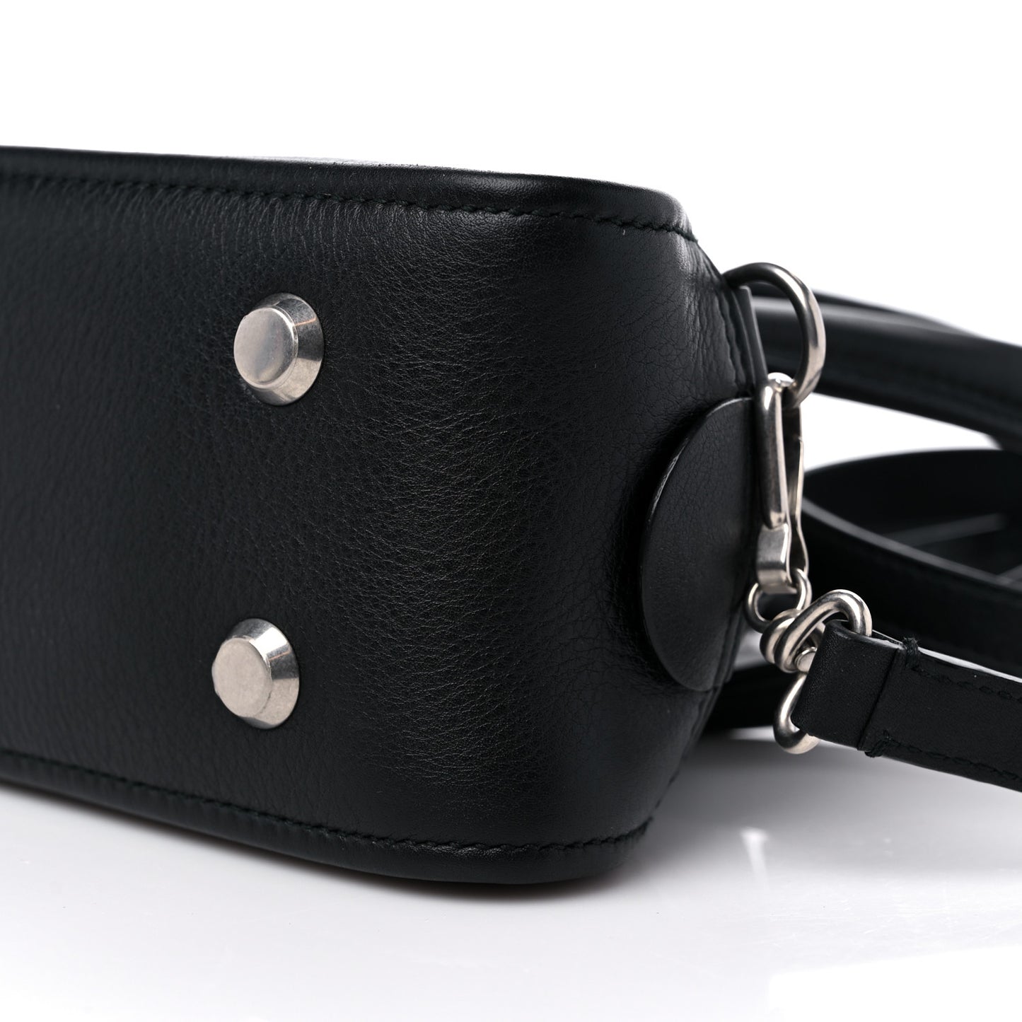 Calfskin S Triangle Duffle Black