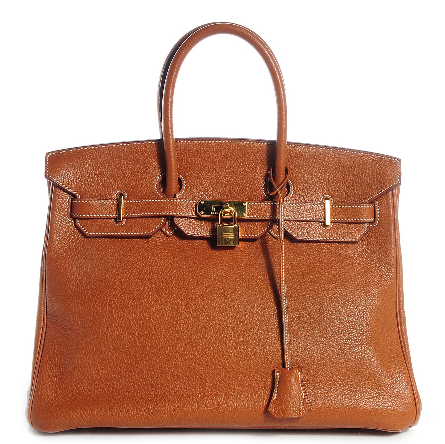 Taurillon Clemence Birkin 35 Gold