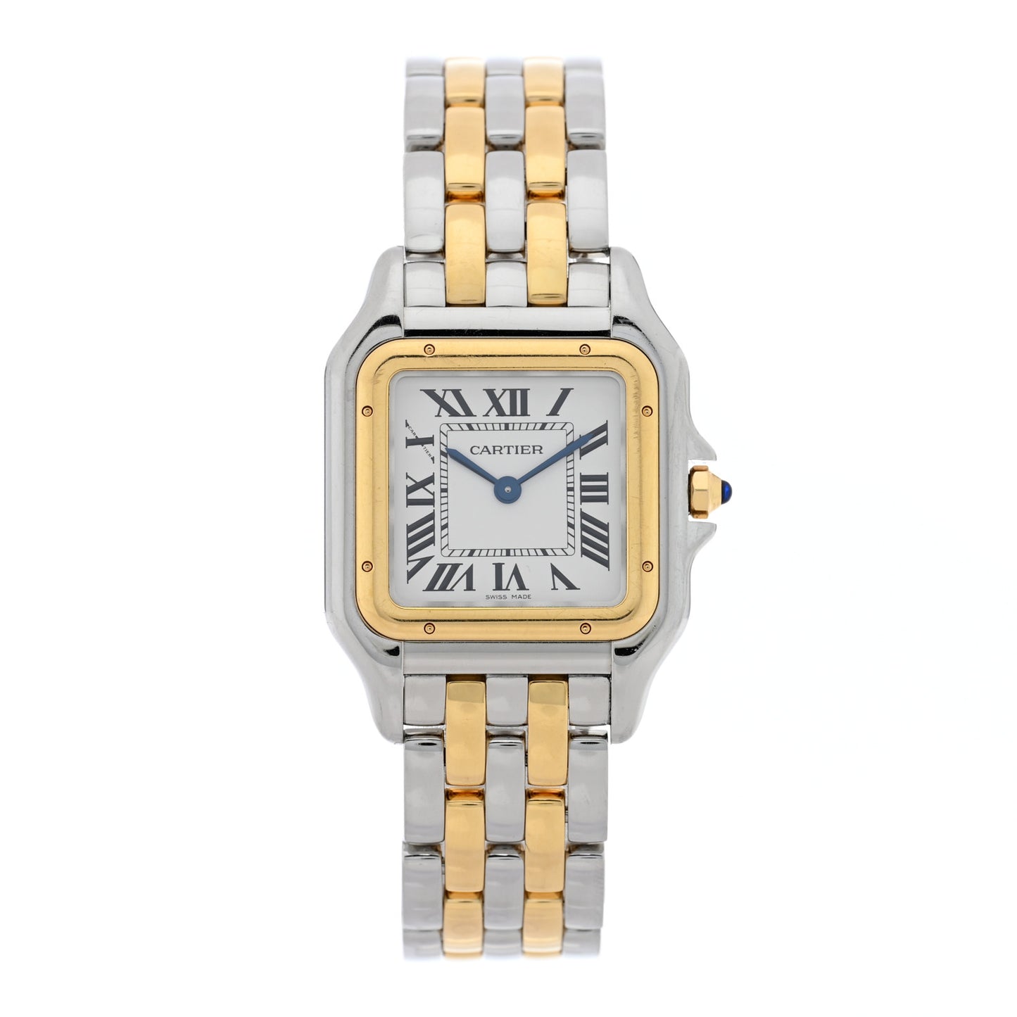 Stainless Steel 18K Yellow Gold 27mm Panthere Quartz Watch