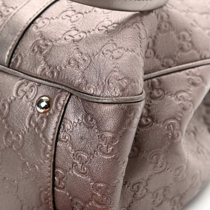 Gucci Metallic Guccissima Large GG Twins Tote Mauve 12 of 20