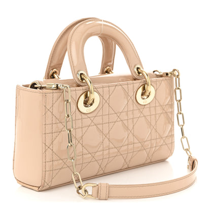 Christian Dior Patent Cannage Small Lady D-Joy Beige 3 of 9