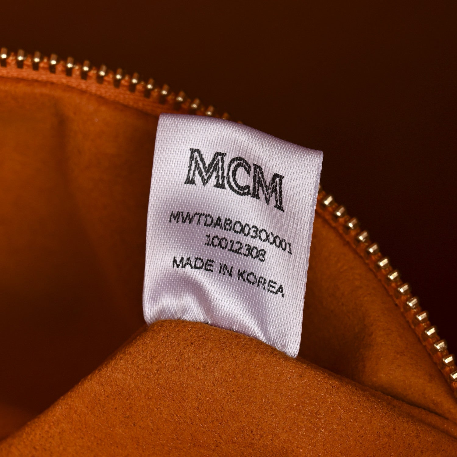 MCM Calfskin Gradation Large Munchen Tote Orange 13 of 19