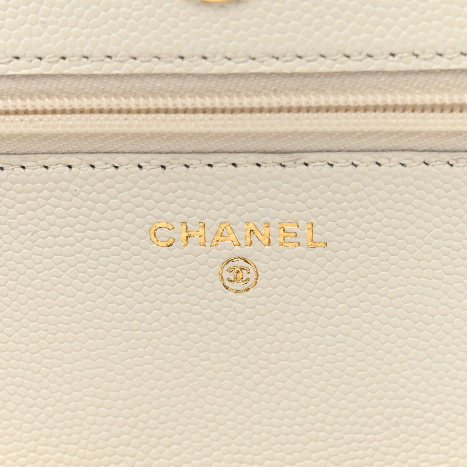 Chanel Caviar Quilted Enamel Coco Casino Wallet On Chain WOC White 6 of 11