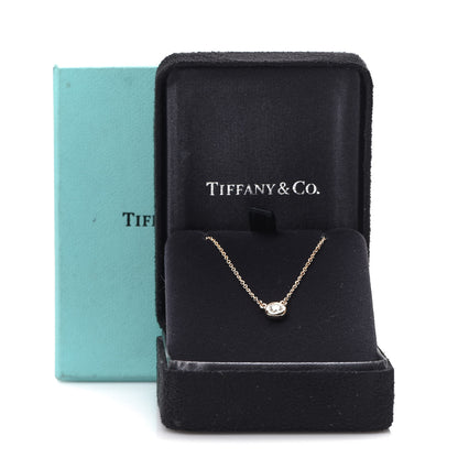 Tiffany 18K Rose Gold Diamond .17ct Elsa Peretti Diamonds by the Yard Pendant Necklace 7 of 7