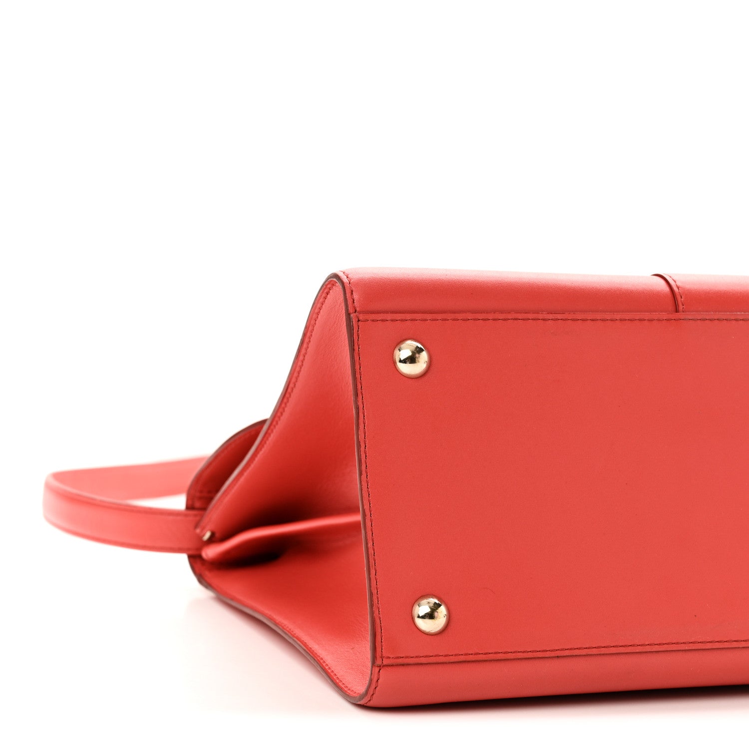 Delvaux Box Calfskin MM Brillant Satchel Sunset 10 of 12