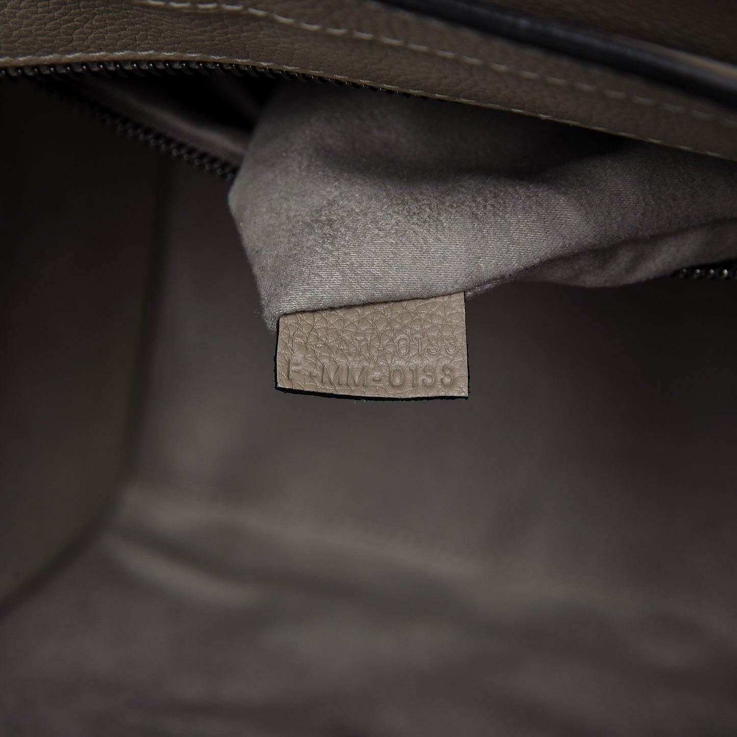 Drummed Calfskin Mini Luggage Dune