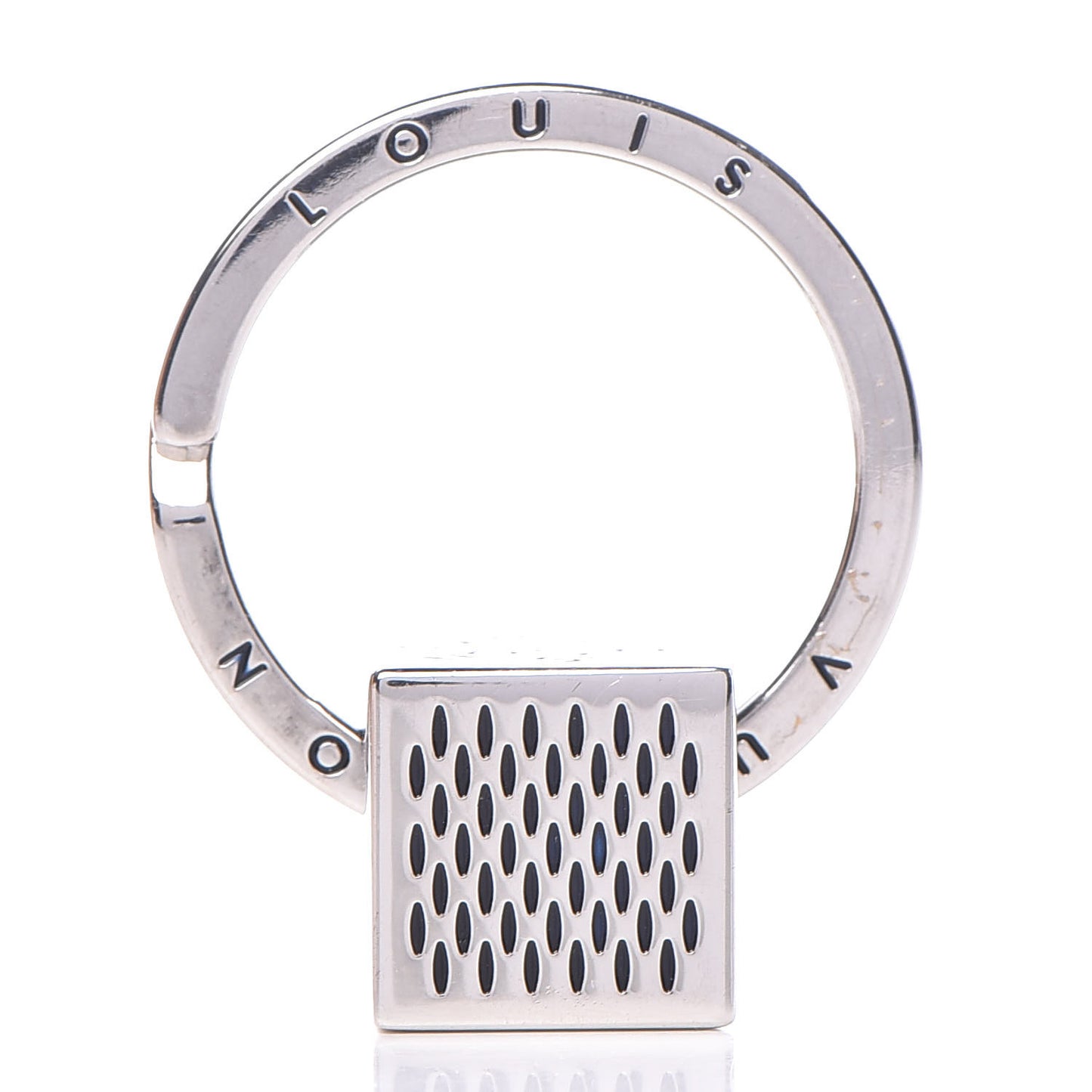 Damier Cube Key Holder Silver